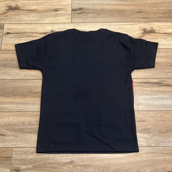 Vintage Casino Embroidered T Shirt SZ Large Gambling Beaded Sequin Black Tee y2k - Picture 10 of 10